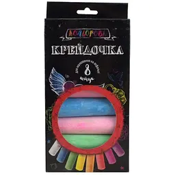 Крейда кольорова КRD-02-02U DankoToys Великий Різнокольоровий shop (4823102810911)