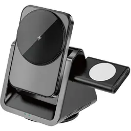 БЗП Wiwu Wi-W018 3 in 1 wireless charger Grey