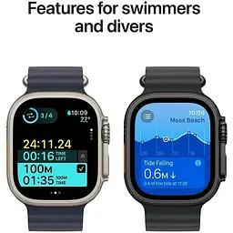 Смарт-годинник Apple Watch Ultra 2 GPS + Cellular 49mm Black Titan. Case w. Dark Green Alpine Loop - Large (MX4T3) - мініатюра 3