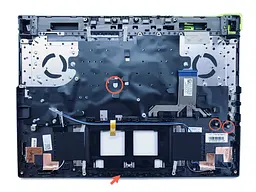 Топкейс ноутбука / верхня панель та клавіатура для ноутбука Asus ROG Strix G15 G513RM (90NR0886-R31UA0) Оригінал від Asus, Верхня панель клавіатури - мініатюра 2