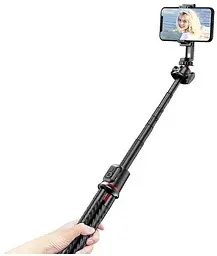 Штатив RTAKO C03 Octopus Extendable Tripod Selfie Stick (with Detachable Phone Holder) Black (6942063212416)