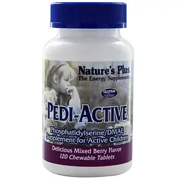 Фосфатидилсерин для активних дітей, Реді-Active, смак ягід, 120 таблеток Nature's Plus vit0001793