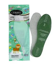 Вирізні устілки Corbby Latex - це комфортне та гігієнічне рішення для дитячого взуття.. Розмір 22/35