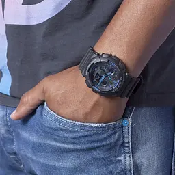 Наручний годинник ударостійке кварцове Casio G-Shock GA-100-1A2ER Оригінал для чоловіків з полімерним ремінцем - мініатюра 6