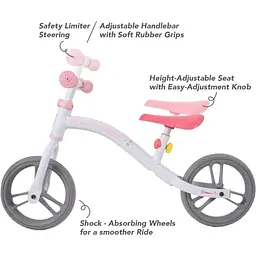 Біговел YVolution My Buddy Wheels Єдиноріг, рожевий (N101232) - мініатюра 4