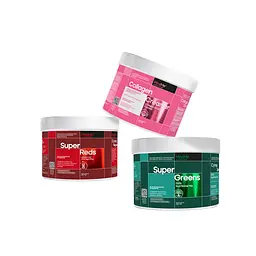 Набір: Дієтична добавка MindMe Супер редс + Колагенові вершки MindMe Beauty Creamer + Щоденний мікс поживних речовин MindMe Super Greens Box - мініатюра 2