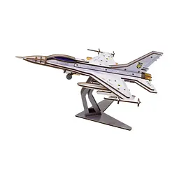 Дерев'яний 3D конструктор "F16" Арт-26913, 79 деталей - мініатюра 4