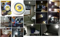 Світлодіодний світильник автономний LED кнопка нічник 3хААА Atomic Beam TAP LIGHT - мініатюра 3