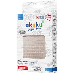 Грілка Akuku з вишневими кісточками 13x16 см бежева (A0633) - мініатюра 4