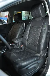 Автомобільні чохли для передніх сидінь Cayman Luxury black Model S Чорні - мініатюра 2
