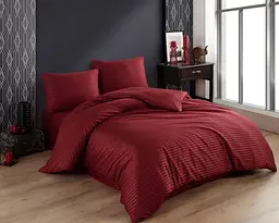 Постільна білизна Charlotte Bordo Сатин-Stripe / простирадло на резинці 180x200см Cotton Shine pbe0052115