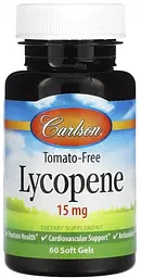 Лікопін Carlson Lycopene 15 мг 60 гел капс