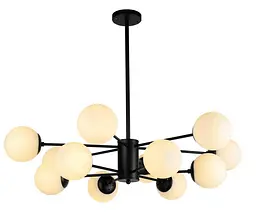 Люстра молекула Levistella 7526033-12 BK+WH