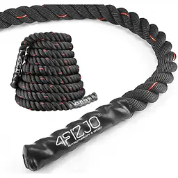 Канат тренувальний 4FIZJO Battle Rope 15 м для кросфіту 4FJ0242 (P-5907739312266) - мініатюра 2