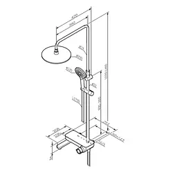 Душевая система ShowerSpot AM.PM Like F0780722 - мініатюра 14