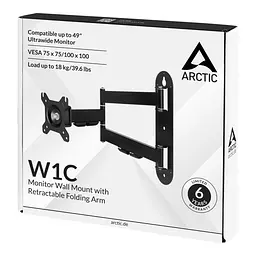 Кріплення для монітора WALL MOUNT W1C AEMNT00058A ARCTIC - мініатюра 8