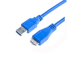 Кабель PrologiX USB 3.0 AM/MicroBM 0.5m Blue (PR-USB-P-12-30-05M)