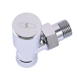 Кран вентильний кутовий з американкою Solomon 1/2″ chrom 1845 000002161 - мініатюра 3