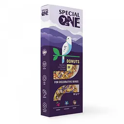Пончики SPECIAL ONE «Барбарис, волошка, кокос» для декоративних птахів 60г арт.PR242516