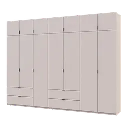 Розпашна Шафа для одягу Doros Лукас Кашемір 3+4 ДСП 315х50х240 (42005136)