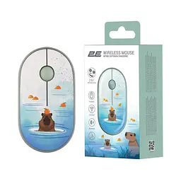 Комп'ютерна миша 2E MF300 CAPYBARA:TANGERINE Silent WL BT зелений teh0014067 - мініатюра 7