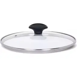 Кришка скляна з металевим обідком TVS 22 см