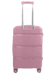 Валіза середня Milano bag 0307 поліпропілен Рожевий - мініатюра 3