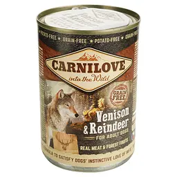 Уцінка. Беззерновий вологий корм для собак Carnilove Adult Venison & Reindeer з олениною 400 г - мініатюра 2