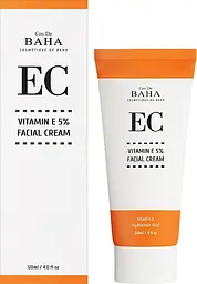 Крем для обличчя з вітаміном Е 5% Cos De BAHA Vitamin E 5% Facial Cream 120 мл - мініатюра 2
