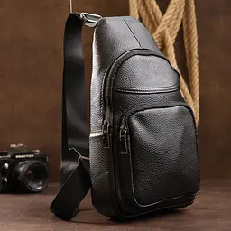 Чоловіча шкіряна сумка через плече Vintage 17х32х6 см sum0015588 - мініатюра 7