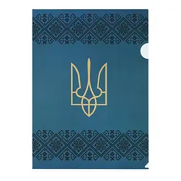 Папка-уголок А4 Ukraine Decor вышиванка, синяя