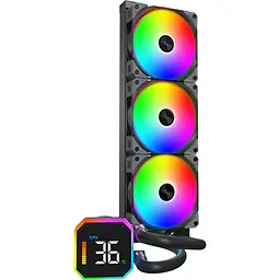 Система водяного охолодження MONTECH HyperFlow Digital 360 Black [151310] - мініатюра 1