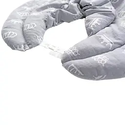 Грілка-компрес з коміром Ideia Корона, із зерном пшениці, 46x44x24 см, сірий (8-30289) - мініатюра 2
