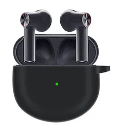 Чохол-накладка DK Silicone Candy Friendly з карабіном для OnePlus Buds (black) - мініатюра 3