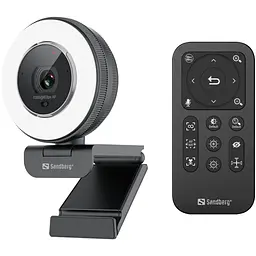 Веб-камера Sandberg Streamer USB Webcam Pro Elite Full HD, Remote control, USB-A/USB-C connection - мініатюра 5