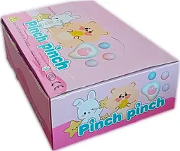 Іграшка-антистрес котяча таба лапка Pinch Family силіконова 7 см 7,5 см 16 шт. Різнокольоровий (GS-236-A-131) - мініатюра 2