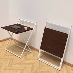 Стіл трансформер Компакт 3 750x790x720 Білий метал ДСП Венге Магія 16 мм FRD-105403