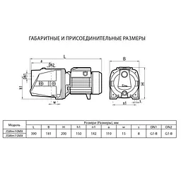 Відцентровий насос Rudes JSWm 15MX - мініатюра 3