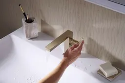 Змішувач для умивальника Hansgrohe Tecturis E CoolStart EcoSmart+ без донного клапанаа brushed bronze 73021140 - мініатюра 3