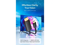Кабель Vention USB Type-C to HDMI 2m Black (CRIBH) - мініатюра 7