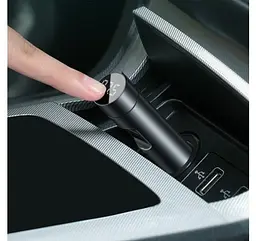 Автомобільний FM-модулятор Baseus Energy Column + bluetooth (2USB) CCNLZ-C0G (Темно-сірий) - мініатюра 5