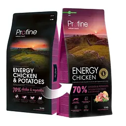 Корм сухий Profine Energy Chicken and Potatoes для активних собак усіх порід, з куркою та картоплею, 12 кг - мініатюра 4
