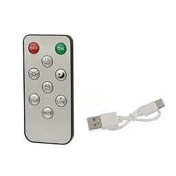LED світильник cat's eye 60-2B з пультом, акумулятором, датчиком руху та освітленості 60 см 2W алюмінієвий чорний - мініатюра 7