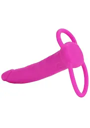 Насадка на пеніс Calexotics Dual Penetrator, 14 см (рожевий) - мініатюра 2