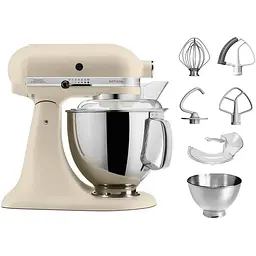 Планетарний міксер KitchenAid Artisan 4.8 л свіжий льон (5KSM175PSEFL) - мініатюра 5