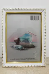Фоторамка 13х18, біла із золотим обрамленням, 1715-015-3G, Скло + Картон