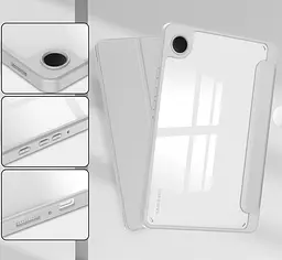 Чохол TPUCristal SlimTPU Spen holder для Samsung Galaxy Tab A11 8.7 X130 X135 Сірий - мініатюра 4