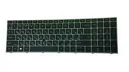 Клавіатура для ноутбука HP Zbook Fury 17 G7 з підсвічуванням (Light), з вказівником (Point Stick), Black, (No Frame) - мініатюра 2
