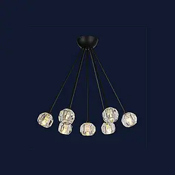 Люстра молекула Levistella 756PR9565-7 BK