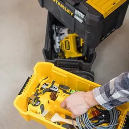 Ящик для інструментів розкладний Stanley 3 в 1 на 2-х колесах 47.6х20.8х63 см (STST1-80151) - мініатюра 2